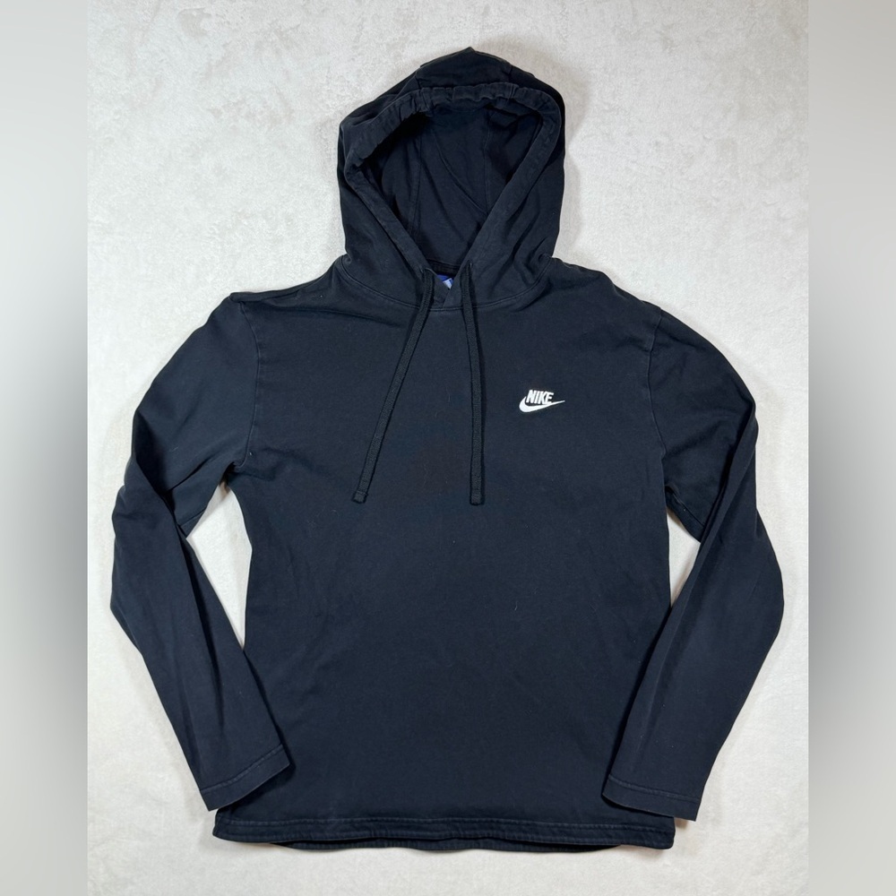 Nike Classic Structured Cotton Think Performance Black Pullover Hoodie